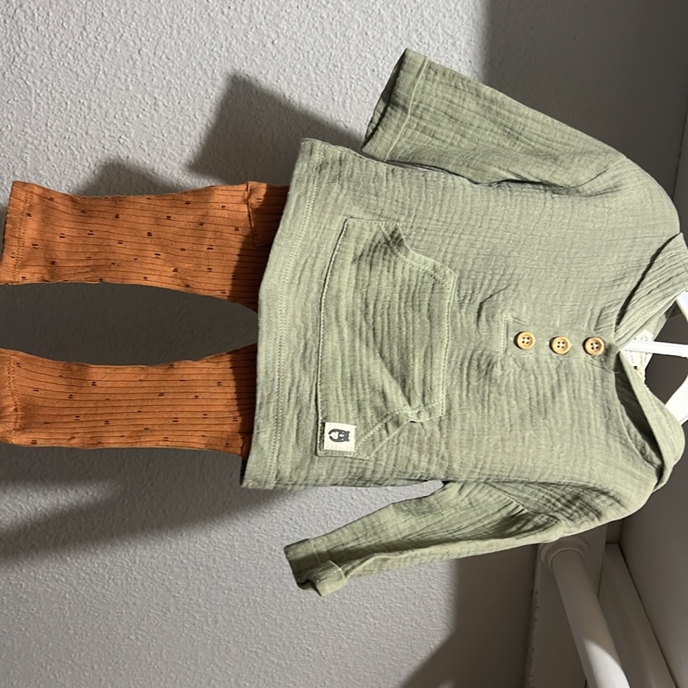 Rabbit bear organic cotton set